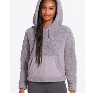 Zella Cassie Faux Shearling Hooded Jacket